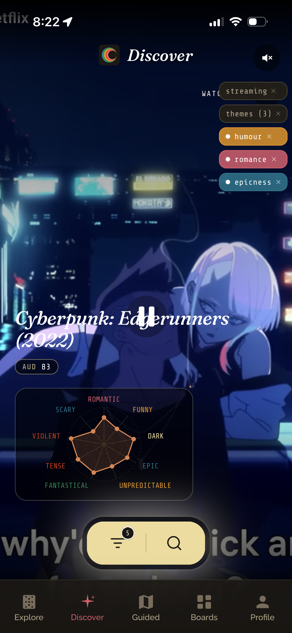Discover tab
